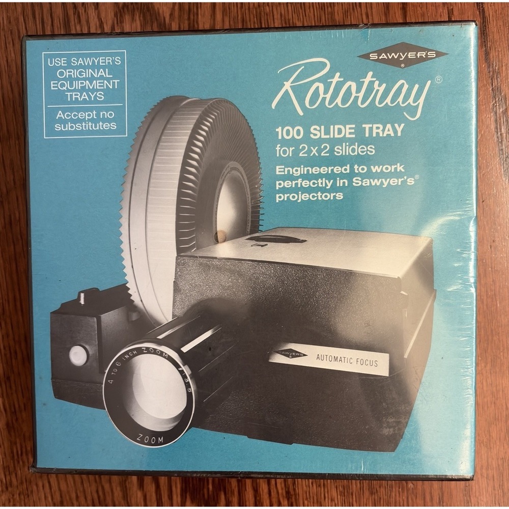 Sawyers Rototray 100 Slide Tray For 2x2‎ Slides Sawyer's Projectors New Sealed